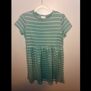 Super Cute and Comfy Mint Green and White Striped Babydoll Dress 💕✨